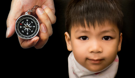 Little Children need adult direction and advisory to grown upの写真素材