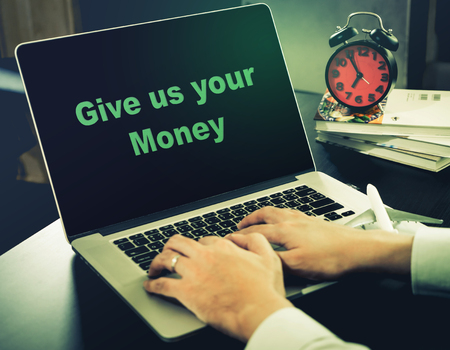 Ransom Malware is infected computer officeの写真素材