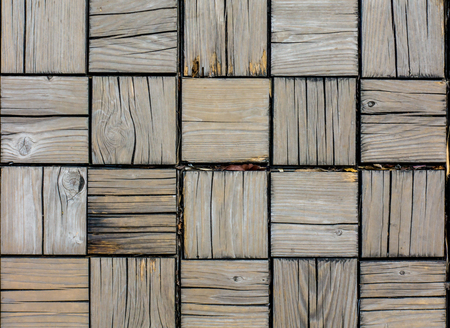 Wooden block floor for texture and backgroundの写真素材