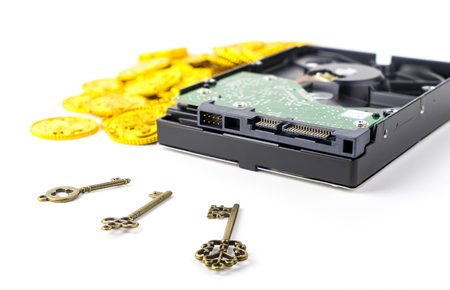 Data is money make sure you lock and secure your dataの写真素材