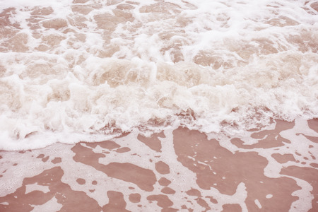 Sea wave water texture in vintage toneの写真素材
