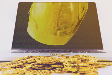 Digital Financial and investment on Construction Industry conceptの写真素材