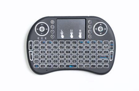 Portable wireless bluetooth keyboard Pad and remote controller for computer and TV box