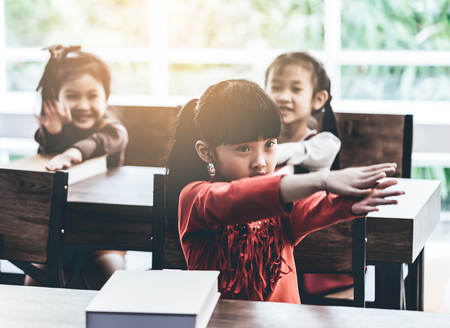 Group of Diverse Student is studying in classroomの写真素材