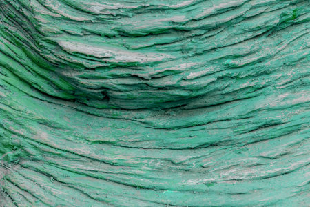 Green and red Rock colorful texture geology for texture and background design.