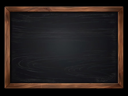Blank School Black board temple for background and frame for educational concept, Generative AIの素材
