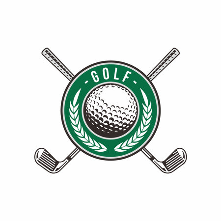 Golf logo vector illustration, Modern professional golf template logo design for golf clubのイラスト素材