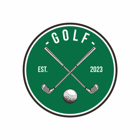 Golf logo vector illustration, Modern professional golf template logo design for golf clubのイラスト素材