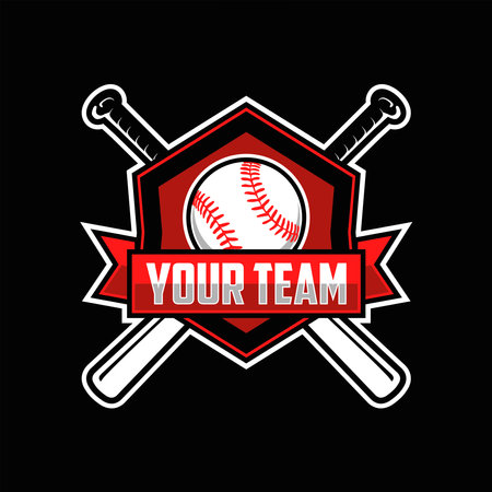 Baseball logo design for baseball club, baseball logo vector illustration templateのイラスト素材