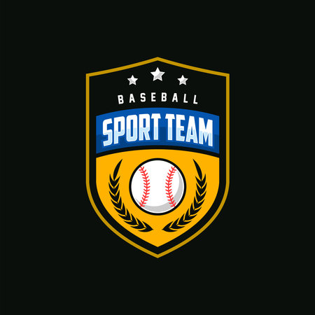 Baseball logo design for baseball club, baseball logo vector illustration templateのイラスト素材