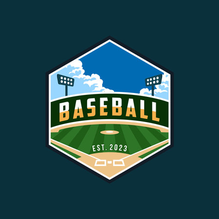 Baseball logo design for baseball club, baseball logo vector illustration templateのイラスト素材