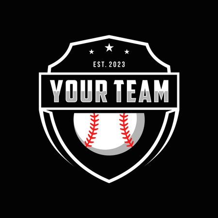 Baseball logo design for baseball club, baseball logo vector illustration templateのイラスト素材