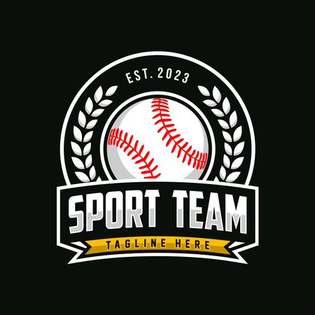 Baseball logo design for baseball club, baseball logo vector illustration templateのイラスト素材
