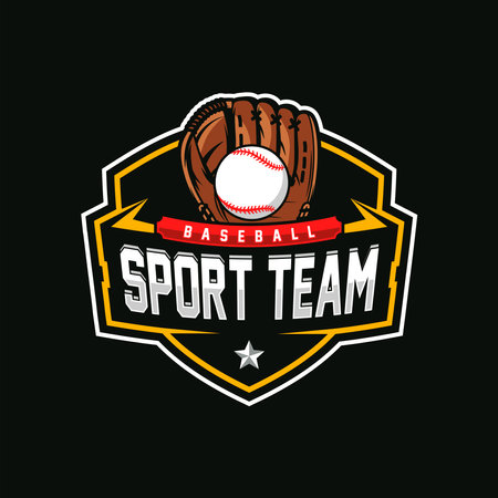 Baseball logo design for baseball club, baseball logo vector illustration templateのイラスト素材