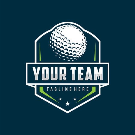 Golf logo vector template design illustration for golf clubのイラスト素材