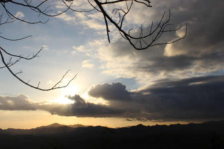 Beautiful Sunrise in the sky.の写真素材