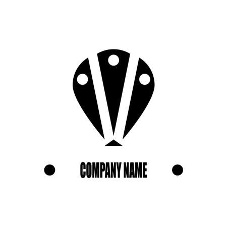 Hot air balloon in crown shape. Logo design for recreational time, entertainment, air sports and others. Vector illustrationのイラスト素材