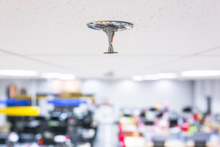 Fire Sprinkler Fireplace in the office for safety and to reduce damage in case of fire.の写真素材