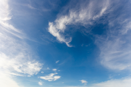 Blue sky background with clouds, background skyの写真素材