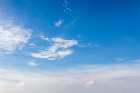 Blue sky background with clouds, background skyの写真素材