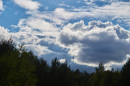 Clouds in the skyの写真素材