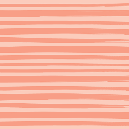 Vector illustration of watercolor paint brush orange stripes pattern background.のイラスト素材