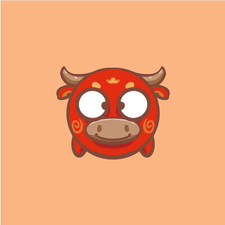 Cartoon zodiac oxのイラスト素材