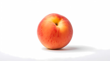 Ripe apricot on a white background. Isolated.の素材