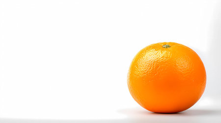 Orange fruit isolated on white background with copy space for your text.の素材