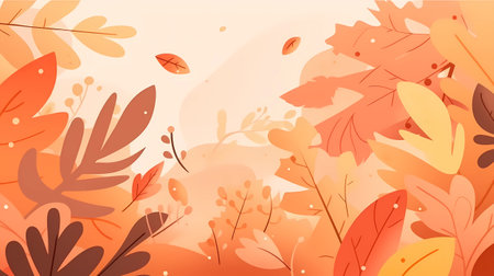 Autumn background with leaves. Vector illustration. Eps 10 file.の素材
