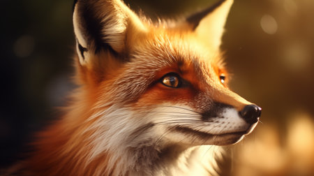 Portrait of a red fox (Vulpes vulpes)の素材