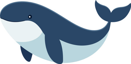 Use this image of a cute killer whale in your next design.のイラスト素材