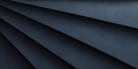 The image presents an abstract arrangement of layered geometric shapes. The design features multiple dark gray planes arranged at angles creating a dynamic visual. The composition uses light and shadow for depth. This could be suitable for various commercial applications, including website backgrounds or graphic design elements.の素材