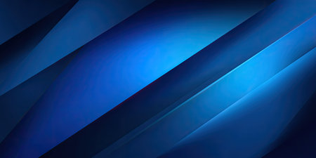 This image showcases an abstract composition featuring overlapping diagonal lines in shades of blue. The graphic presents a smooth, gradient effect with hints of light and shadow, creating a dynamic sense of movement. Suitable for various commercial and editorial purposes, this image provides a contemporary visual element.の素材