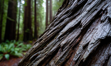 Old tree in Redwood National Park, California, United States.の素材