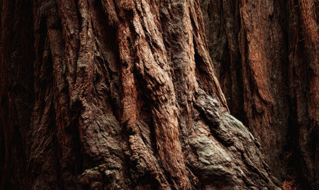 Old Redwood forest, Sequoia National Park, California, USAの素材