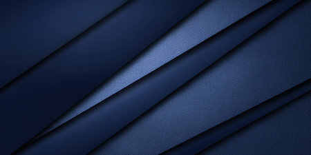 This abstract image features overlapping layers of dark blue hues, creating a dynamic visual effect. The composition employs diagonal lines and gradients to enhance depth and form. Suitable for various applications, it can be used for website backgrounds, marketing materials, and other creative projects.の素材