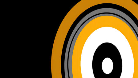 abstract orange and black background with copy space, vector illustration.の素材