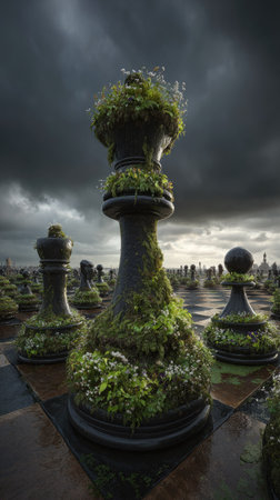 Garden in the Royal Palace of Versailles, France.の素材