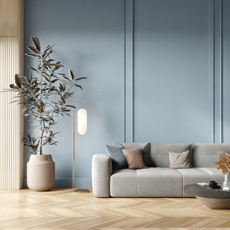 Interior of a luxury kitchen with black and white marble countertopの素材