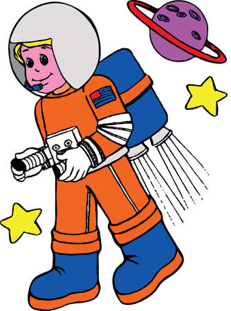 Little astronautのイラスト素材