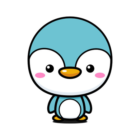 Cute And Kawaii Penguin Characterのイラスト素材