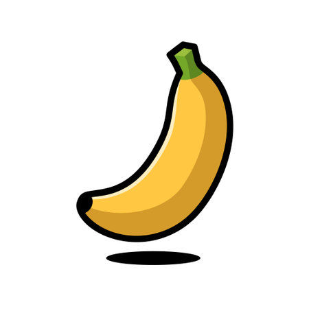 Big Banana Cartoon Illustrationのイラスト素材