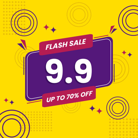 Flash sale discount banner template promotion best for ecommerce, online shop, online businessのイラスト素材