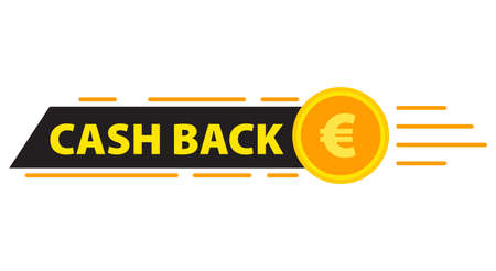 Cash Back Badge and Sticker Vector Design. Suitable for Online Shop Promotion.のイラスト素材