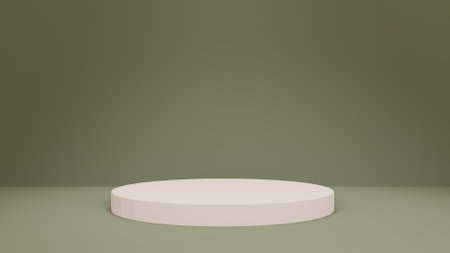 3D Minimalist Podium Mockup Display Backgroundの写真素材