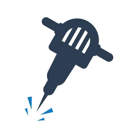 Jackhammer drill iconのイラスト素材