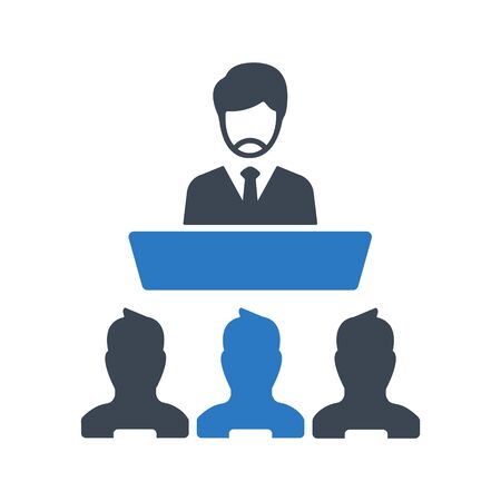 Video conference iconのイラスト素材