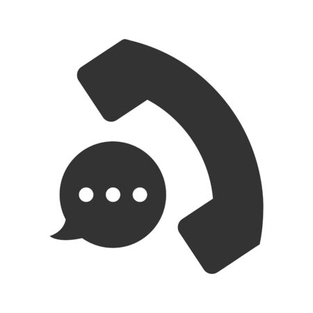 Telephone conversation iconのイラスト素材