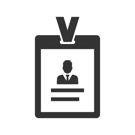 Employee profile iconのイラスト素材